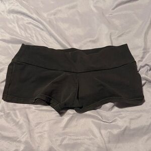 Maxim Booty Mini Black Charcoal Dance Stripper Pole Sexy Shorts Spandex Spanx